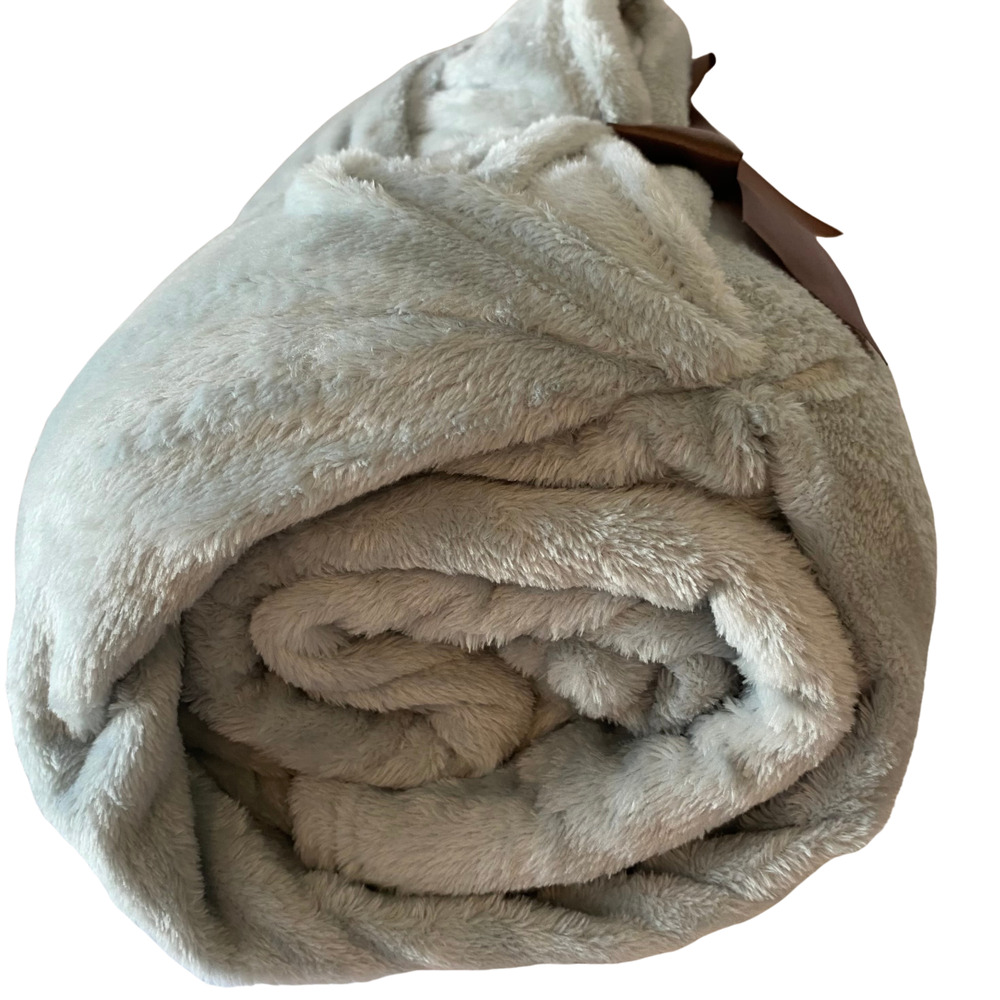 Microlight Plush Throw-Blanket Grey by Intelligent Design Twin/Twin XL NEW